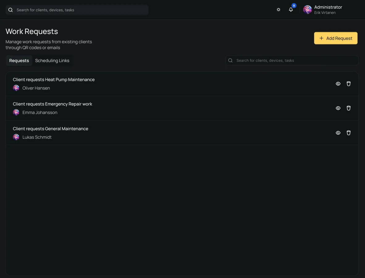 LFG Automations automation workflow for scheduling recurring maintenance tasks and generating invoices